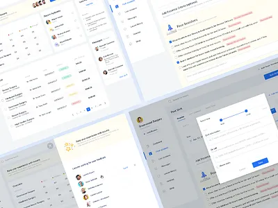 Locum Management System - first screens dashboard feedback ildiesign ildiko ignacz locums management system tool ui ui ui design ux ux design web app