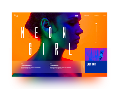 Neon slider #1 colorfull mondrianizm neon slider style ui uidesign ux uxdesign