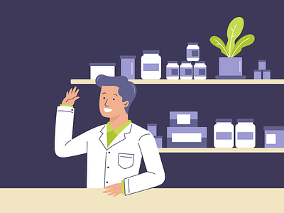 Health professional design disease drug health illustration medical medicine pharmacist professional vector