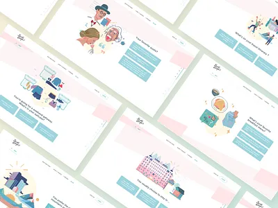 Quiz - What kind of escapist are you ? clean minimalism quiz ui ux web