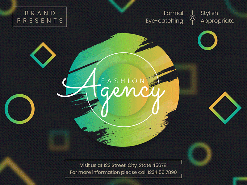 Fashion Agency | Modern and Creative Templates Suite banner editable flyer poster print promo social media