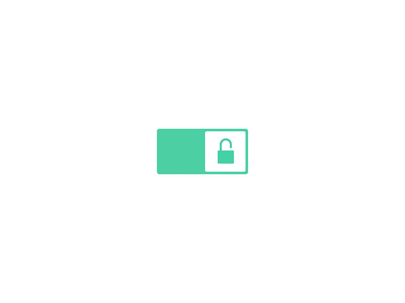 Lock/Unlock switch animation interaction principle switch ui