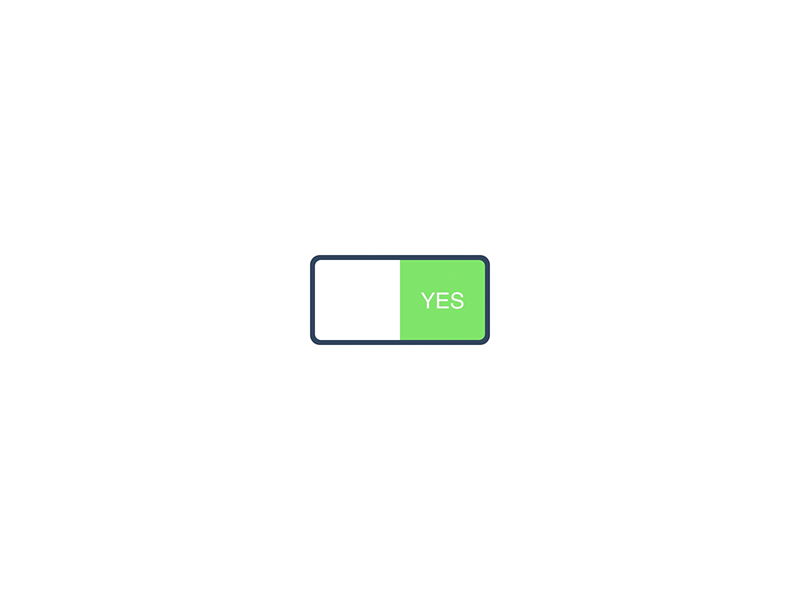 Yes/No switch animation interaction principle switch ui