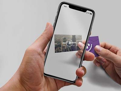 Ar Business Card Dribbble ar branding business card design flat logo type vector vr web design