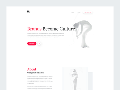 Daily UI 016 - Digital Agency Header clean daily ui 016 digital agency header ui minimal rikon rahman ui design web design