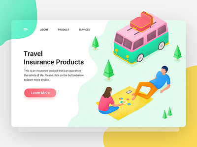 Weekend time branding car hiwow landing page ui ui design ux web website