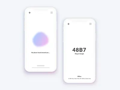 Keypop app blur digicode ios memory minimal ui ux white