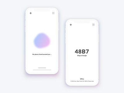 Keypop app blur digicode ios memory minimal ui ux white