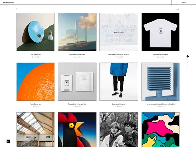 Collection Page blog clean design desktop grid layout minimal page ui ux web website