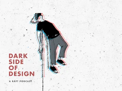 Dark Side of Design 2d black design drawing glitch grunge hellmark illustration