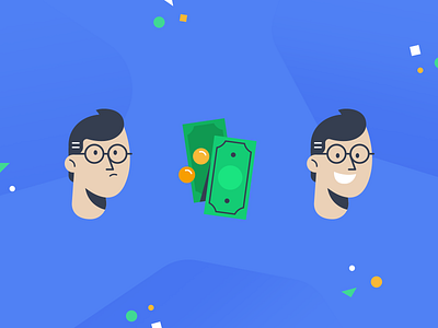 Icon Set coin colors head icon illustration line man minimal money people vector web ui ux