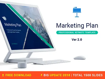 Marketing Plan Free Keynote template business company download free freebies iwork keynote mac marketing plan report template