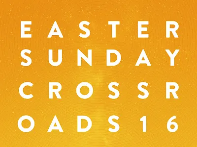 Easter at Crossroads crossroads easter plainjoe poster