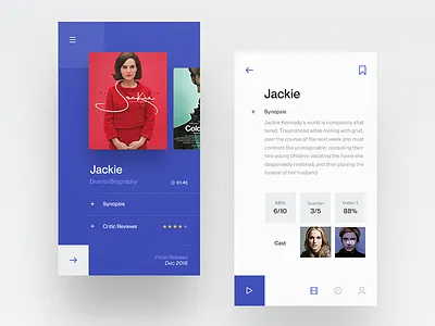 Movie Streaming App app colours home landing minimal movie page ui ux web website