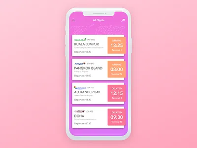 Flight Tracker airplane design flight tracker iphone layout mobile app ui ux vietnam