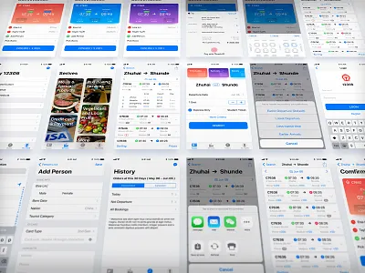 12306 App Revamp 12306 app ios revamp sketch