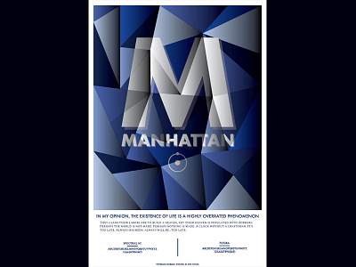 Type Specimen: Manhattan illustration illustrator type type specimen typography vector watchmen