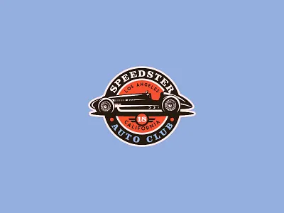 Speedster badge branding car illustration log mark racing speedster
