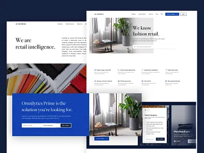 Omnilytics.co - Redesign analytics fashion fashion analytics modern retail retail analytics serif