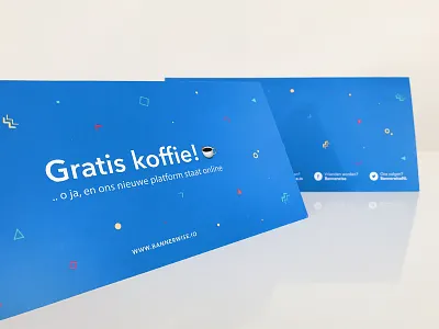 Bannerwise Launch Card bannerwise brand branding card coffee debut debutshot graphic graphicdesign launch pattern postcard