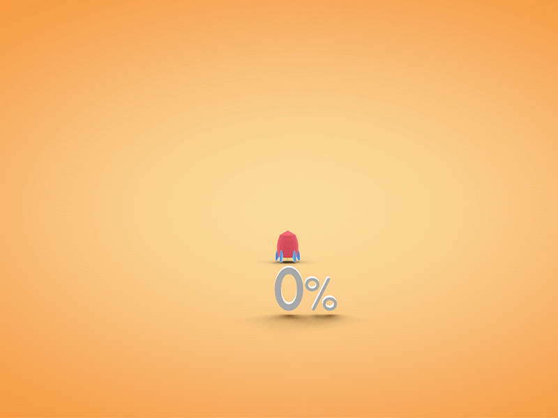 Web Loading Page_C4D 3d c4d fun game loading modeling motion rocket ui visual design web