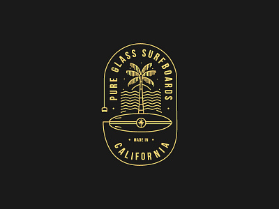 Surf T-Shirt illustration logo monoline surf surfer tshirt
