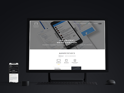 Minimalist Portfolio Design - agency freelancer minimalist mockup portfolio responsive screendesign surface surfacestudio ui web website