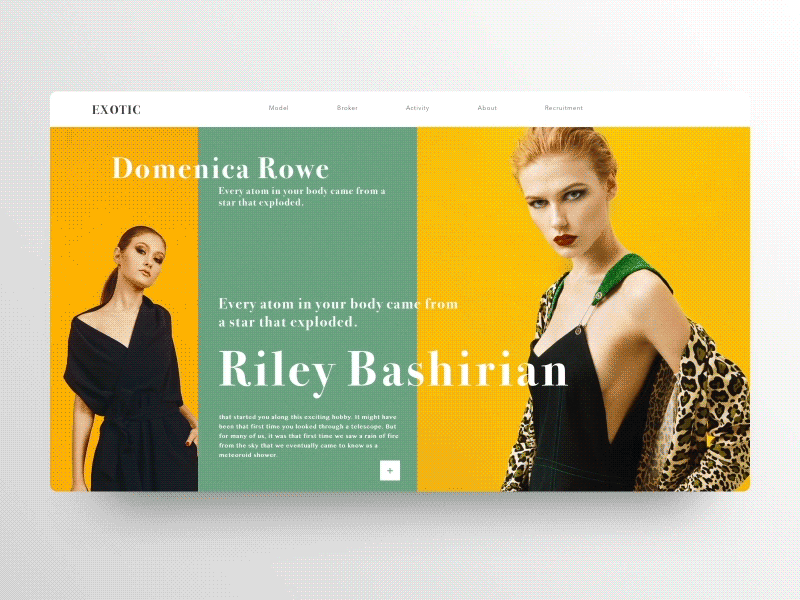 About Web page3 web，ui，ux，gif，model