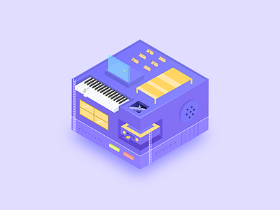 Music Box 2.5d box cassette house music