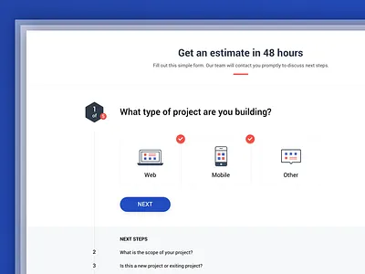 Innoapps design agency client page design icon illustration red services web