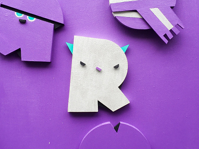 R for rebellious artwork character cute design graphic handmade illustration illustrator letter lettering minimal photography
