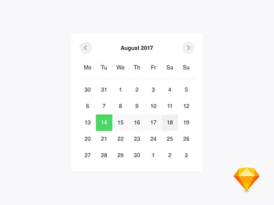 Calendar calendar component dates days download file free month picker select travel