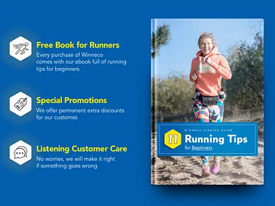 Book Cover Design and Promo for Winneco book book cover cover promo run running gear sport sporting gear