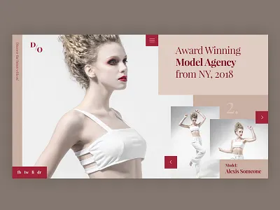 Freebie Modeling Agency - Free PSD Template clean creative design fashion freebie minimal modeling modern theme ui ux web