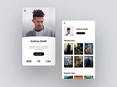 Daily UI - User Profile ui ui design user experience ux web web design