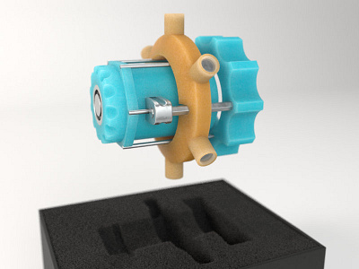 Cylindrical Wobbligator 3d arnold cinema4d productrender visualization