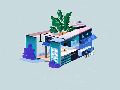 CAFE “A” austin building cafe coffee design type ui