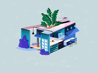 CAFE “A” austin building cafe coffee design type ui