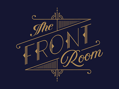 The Front Room Chicago 1930s 1940s boozycocktails chicago jazzbar logo