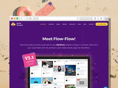 Social Streams Site aggregator social media social streams social wall website wordpress