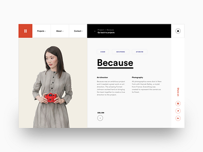 #8 Portfolio page agency clean design designer freelance interactive motion paris ui ux