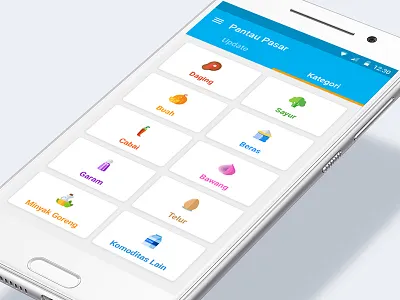 Pantau Pasar Android Mobile App Design 1/3 app mobile comodities fruit market material design price app ui uidesign user interface