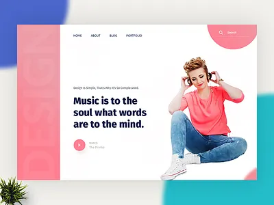 Header Style V5 404 camera colors gradient minimal photography portfolio profile simple subscribe template typography