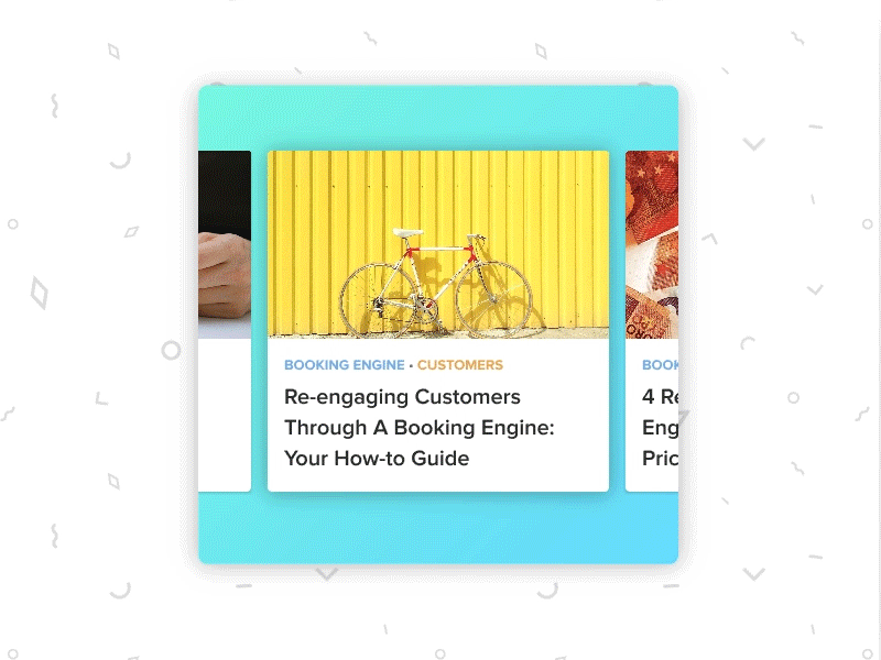 Blog Cards animation blog cars interaction invision invision studio mobile scroll