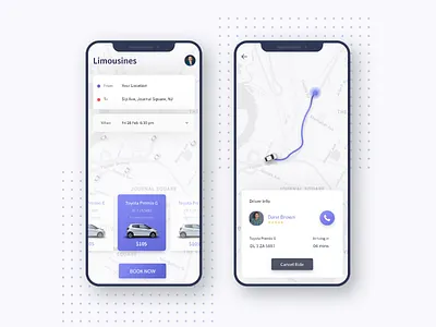 Car Booking App app car booking design iphonex ui ux