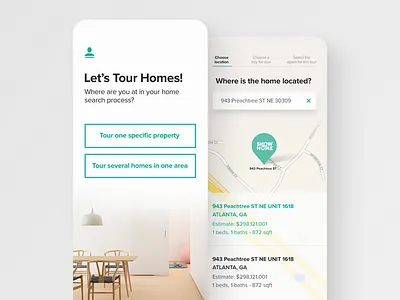 Show Me Home App Design app ios maps