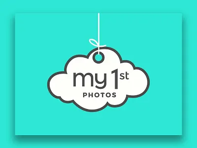 My 1st Photos Logo baby branding children design drink flat logo type vector web design