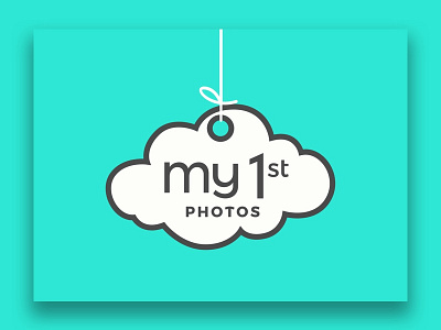 My 1st Photos Logo baby branding children design drink flat logo type vector web design