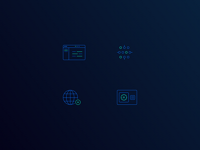 Icon Design - DeepKit dark deep icon intelligence learning machine learning ui ux website