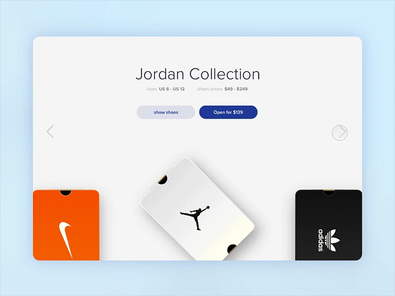 Shoes Roulette animation ecommerce interaction product design roulette shoes shop store ui